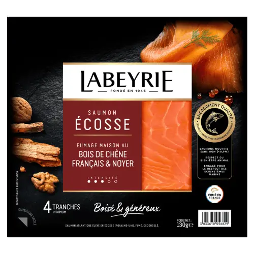 Saumon Fumé - Ecosse Bois de chêne français & noyer