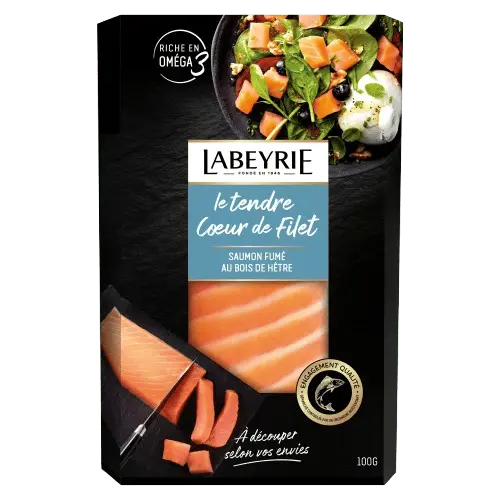 Le Tendre Coeur de Filet saumon fumé au bois de hêtre
