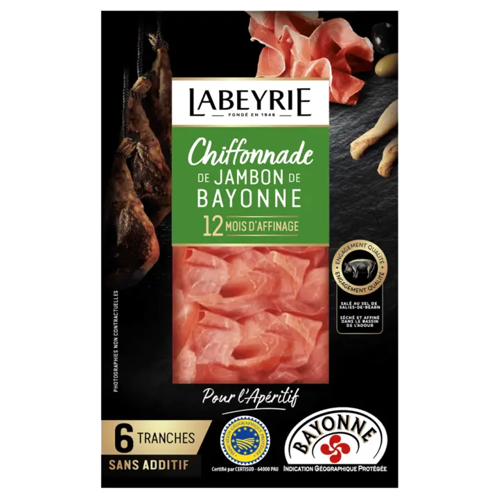 Chiffonnade de Jambon de Bayonne (12 mois)