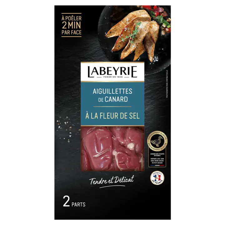 Aiguillettes de canard à la fleur de sel