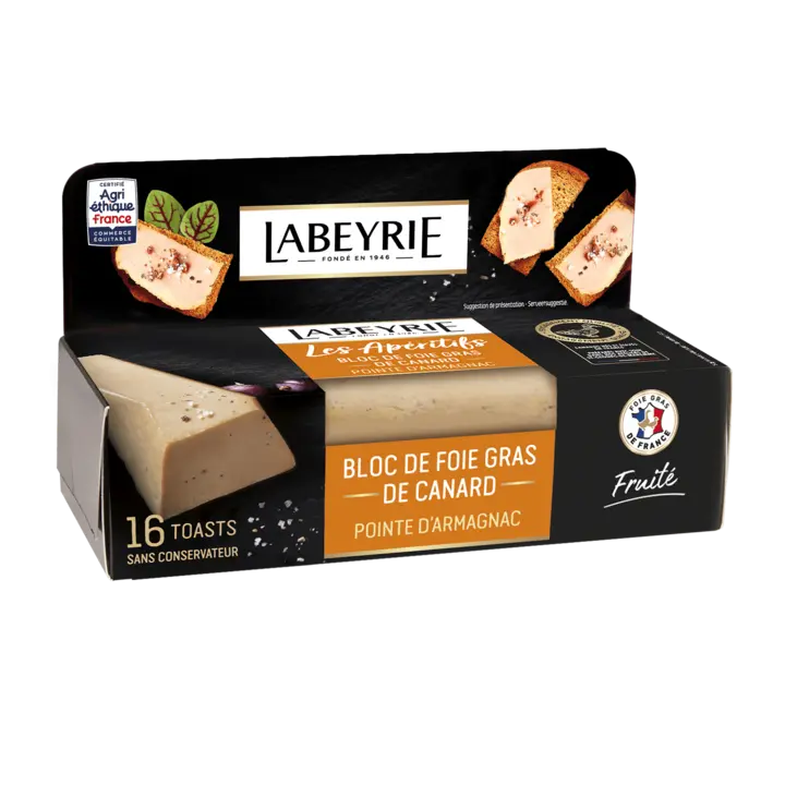 Mini bloc de Foie Gras de Canard Apéritif pointe d'Armagnac