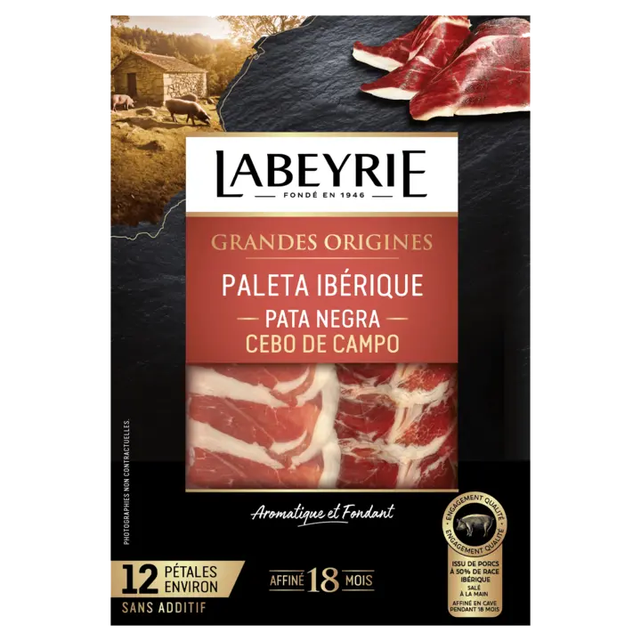 Paleta Ibérique Pata Negra Cebo de Campo (18 mois)