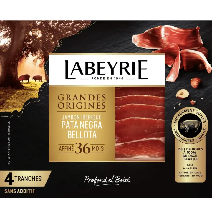 Jambon ibérique Pata Negra Bellota (36 mois) Grandes Origines