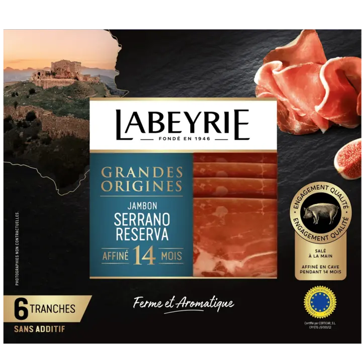 Jambon Serrano Reserva Grandes Origines (14 mois)